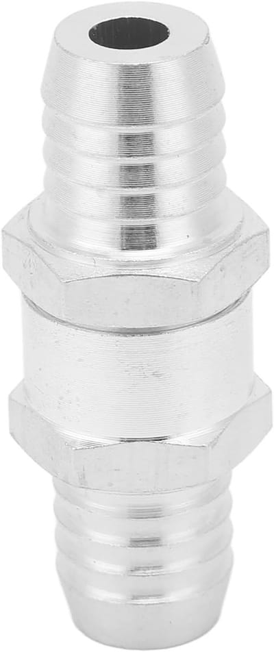 Dailygoods- Terugslagklep Aluminium 0.2-6 Bar - Eenrichtingsterugslagklep - Universeel Voor Brandstof - Water - Olie - Lucht/Vacuüm - Zilver - Eenrichtingklep