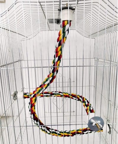 Vogelspeelgoed katoenen zitstok XL dik
