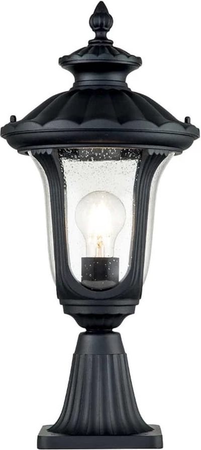 Elstead Lighting Mini LED Tuin Pilaar Chicago | 1X E27 Max 60W | IP44 (Outdoor) | Textured Black