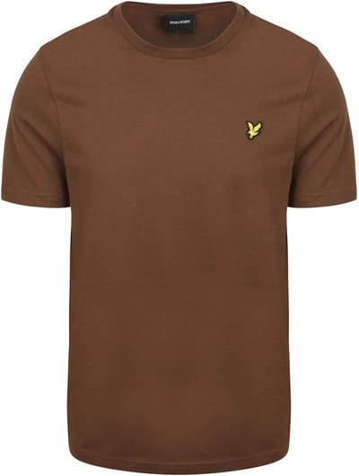 Lyle and Scott T-shirt Bruin - Maat L - Heren - Casual T-shirts