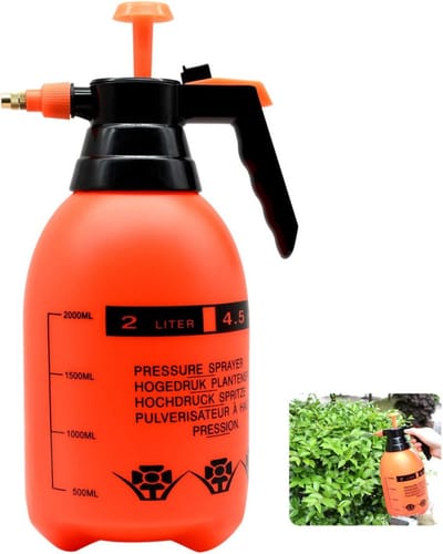 Drukspuit - Pompverstuiver Tuin - Planten Water Geven - Verstelbaar Messing Mondstuk - 2 Liter - Oranje