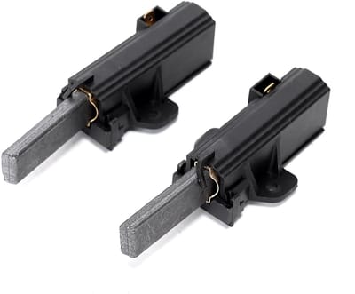 Set van 2 Koolborsthouders voor Wasmachine 105982, 124309 - Geschikt voor Whirlpool en Zanussi (13.5x5x34mm) - Duurzaam en Betrouwbaar Accessoire voor Huishoudelijke Apparaten