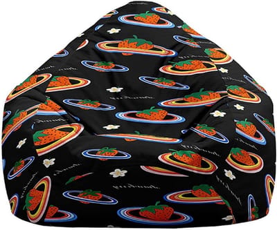 Bean Bag Cover - Zitzakhoes Zonder Vulling - Ontspannen Zitten - Zacht Wasbaar Materiaal - 80 x 90 cm - Planet