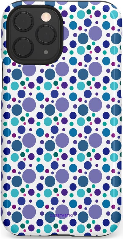 Casetastic Hoesje Geschikt voor Apple iPhone 11 Pro - Stijlvolle Beschermende Duo-layer Case - Bubble blauw