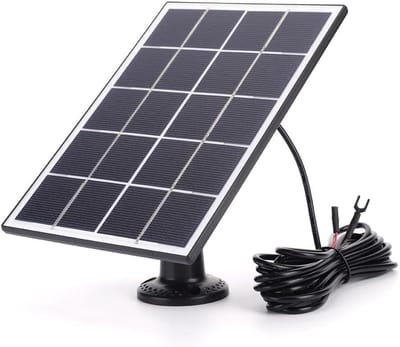 Zonnepaneel - Laadstation - Deurbel opladen - IP65 waterdicht - 20W - Zwart
