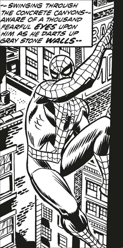 Fotobehang - Spider-Man Classic Climb 100x200cm - Vliesbehang