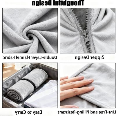 Comfortabele Fleece Deken Poncho voor Thuis, Kantoor en Reizen - Perfect Cadeau voor Moeders en Ouderen