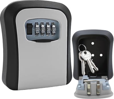 Sleutelkluis - Buitensleutelkluis - Aan de muur te bevestigen sleutelkast met 4-cijferige code - Sleutelkluis met combinatieslot - voor thuis, garage, school, Airbnb