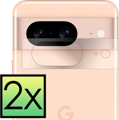 Camera Lens Protector - 2 Stuks - Geschikt voor Google Pixel 8 - Camera Screenprotector - Beschermglas - Gehard Glas - Tempered Glass - Screen Protector