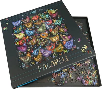 Curiosi Palapeli - Puzzel kippenhok (239 lastige stukjes) incl. staande lijst