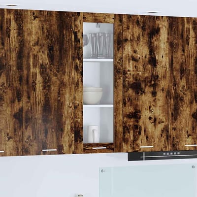 vidaXL - Hangkast - Rook - Eiken - 40 - x - 31 - x - 100 - cm - Bewerkt - hout