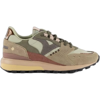 Victoria® Dames Sneakers - Groen - Leer,Suéde - Maat 38