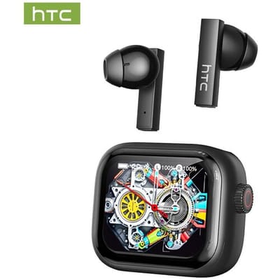 HTC NE40 AI-gestuurde in-ear oordopjes, Bluetooth 6.0, met LED-display, high-fidelity HiFi-audio, TWS True Wireless, aanraakbediening, waterbestendig,
