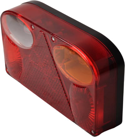 Achterlicht - Fristom FT-088 - rechts - 240x138x56 mm - gloeilamp - inclusief achteruitrijverlichting