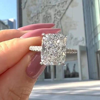 Huitan Luxe Geometrische CZ Kristal Ringen voor Vrouwen Kleur Mode Bruiloft Verloving Feest Vrouwelijke Ringen Statement Sieraden 9 brown