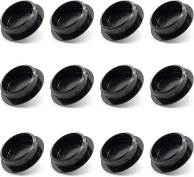 12 Stuks Afdekstoppen voor Ronde Buis Ø 13 mm - Blinde Einddoppen