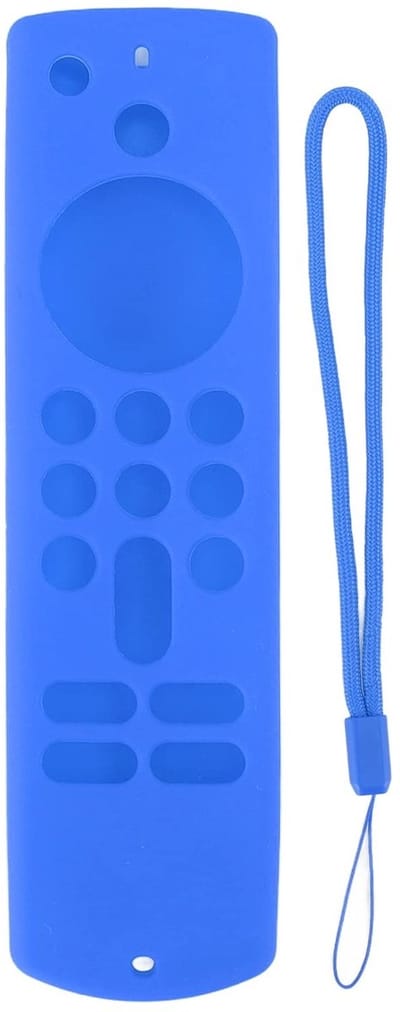 Dailygoody - Stick Remote Cover - Siliconen Hoes - Antislip Bescherming - Blauw pak - Draagkoord - Geschikt voor Fire TV Stick - 3e Generatie