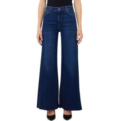 flared fit jeans van elastische katoenmix