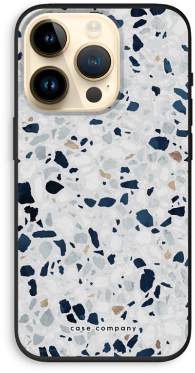 Case Company® - Hoesje geschikt voor iPhone 14 Pro hoesje - Terrazzo N°1 - Biologisch Afbreekbaar Telefoonhoesje - Bescherming alle Kanten en Schermrand