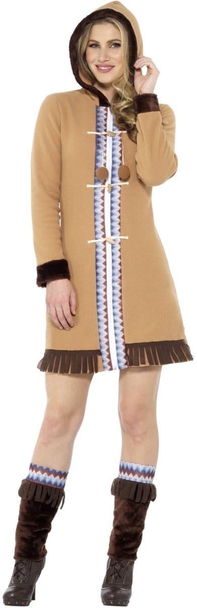 Smiffys - Arctic Lady Kostuum - L - Bruin