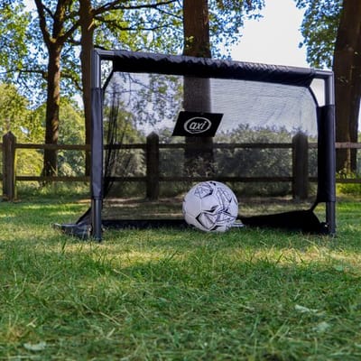 AXI Voetbaldoel Lionel opklapbaar 90x60cm Antraciet - Incl. grondankers - gepoedercoat stalen frame