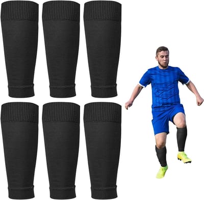 3 Paar Voetbalkousen voor Scheenbeschermers - Compressie Sokmouwen voor Heren en Dames