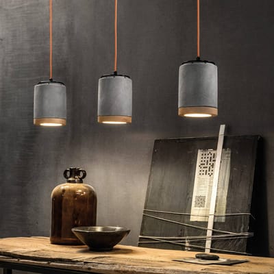 Ferroluce C988 hanglamp in Scandinavische stijl cement