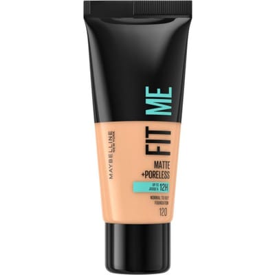 Maybelline New York - Fit Me Matte + Poreless Foundation - 120 Classic Ivory - Medium Dekkende Foundation met Matte Finish voor de Normale tot Vette Huid - 30 ml