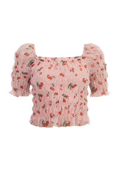 Mymo Blouse shirt Dames Roze Veelkleurig