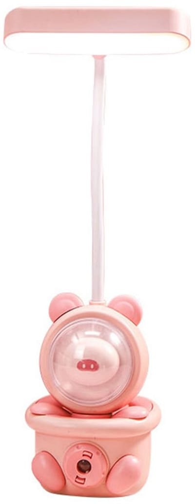 Allecto - Cartoon Opvouwbare Bureaulamp - Oplaadbaar - Miniatuurprojector - LED-bureaulamp - Oogbescherming - Voor Kinderen - 22 x 10 x 9 cm