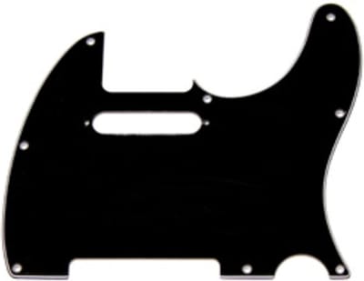 Fender Modern Style Pickguard Tele zwart 3-ply 8-Hole - Pickguard