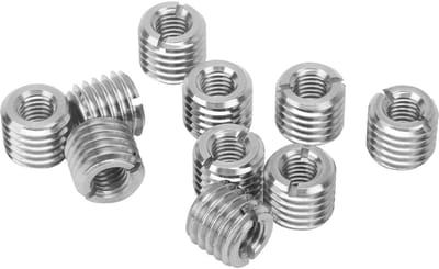 Dailygoods- Draadreparatiemoer Roestvrij Staal - Mannelijke Binnendraad - Reparatie-inzetstukken - 10 Stuks - Duurzaam - Installatiemethode met Elektrisch Gereedschap - Draadinzetstuk