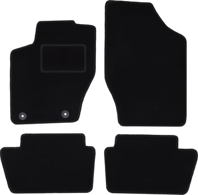 Zwarte veloursmatten voor: Citroen C4 II hatchback, stationwagen (2010-2018)
