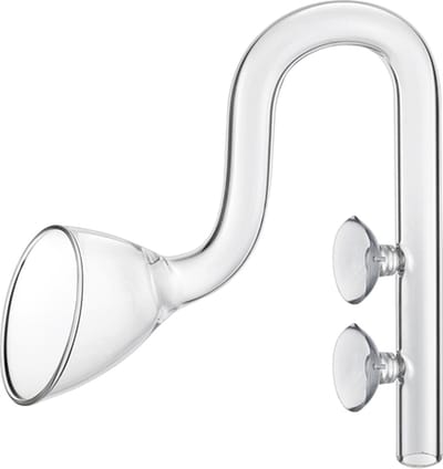 HS Aqua glazen Lily pipe uitstroom - 16/22 mm aansluiting