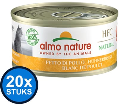 20x Almo Nature HFC - Kipfilet - Kattenvoer Natvoer - 70g