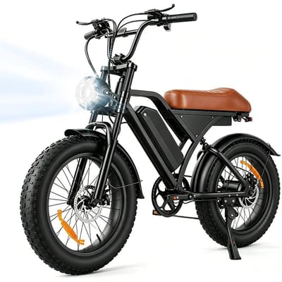 iScooter EB5 Max Elektrische Fiets met 48V 15.6Ah Batterij, Dubbele Vering, App Bediening zwart