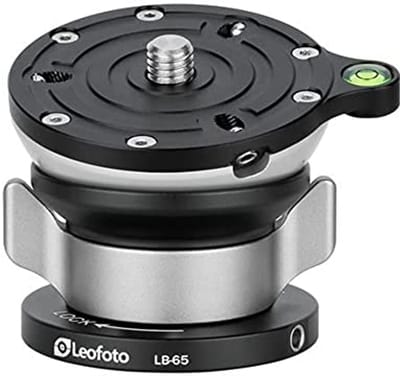 Nivellering basis voor statief met vlinderslot - 65 mm, 40 lbs Max belasting - Kanteling tot 15 °