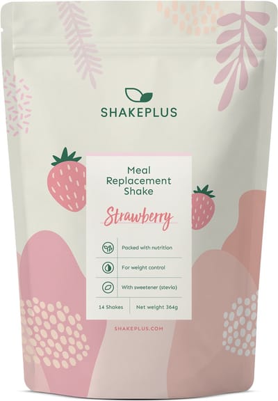 Shakeplus Maaltijdvervanger Shake - Afvallen met Shakes - 14 Shakes - Aardbei