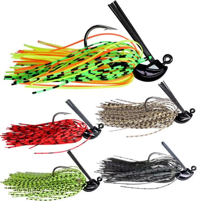 Set Kunstaas Jigs met Rammelaar en Onkruidbescherming - 5 of 10 Stuks