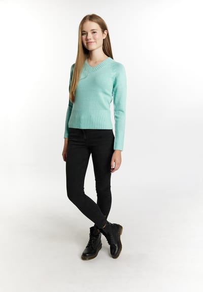 Mymo Gebreide trui Dames aqua