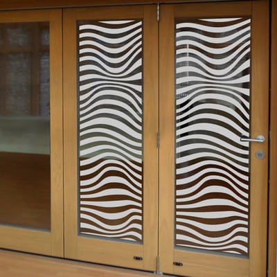 Privacyfolie voor ramen - Optische illusie - Zelfklevende raamfolie voor ramen en douchedeuren - 55x185cm