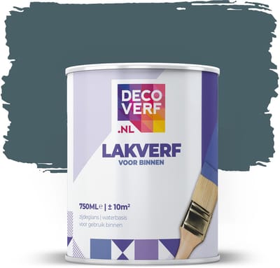Decoverf lakverf petrolblauw, 750ml