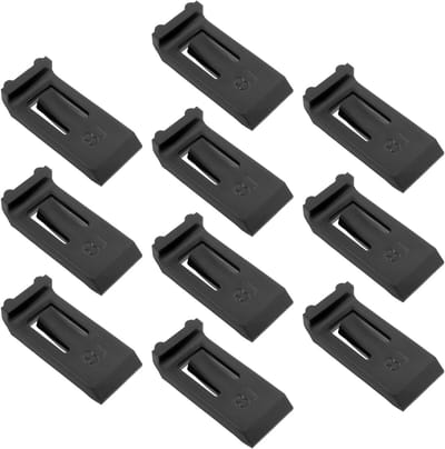 Scharnier Beperkers - Hoekstops Clips - Kastdeuren Beschermen - Verstelbare Hoekstop - 10 Stuks - Zwart