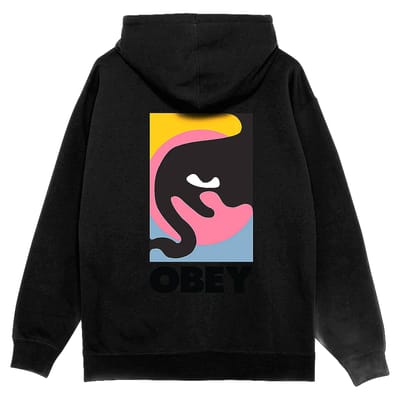 fenol Obey kwart pictogram fleece - zwart