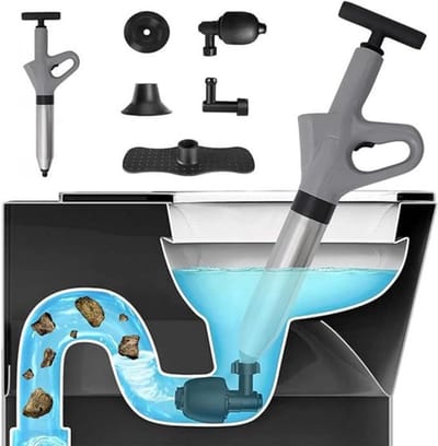 Thuys – Rioolontstopper – Ontstoppingsveer – Rioolveer – 59cm x 20cm x 8cm – Grijs