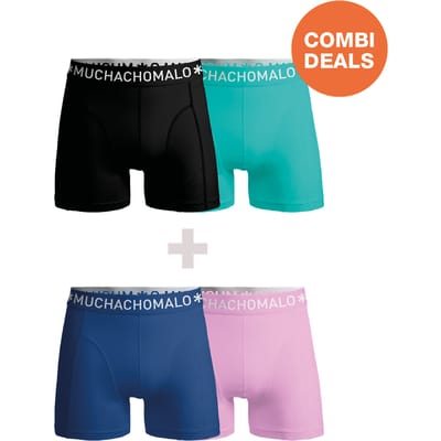 Muchachomalo Boxershort Heren – 4 Pack – 95% Katoen – Heren Ondergoed – Kleding – Stevig Ondergoed – Onderbroeken Heren