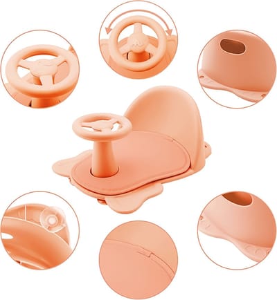 Antislip Babybadzitje met Rugleuning - Veilig en Comfortabel voor Badplezier