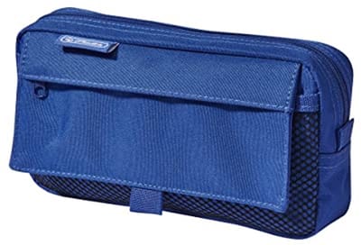 Luier met 2 buitenzakken, blauw, 22 cm - multifunctionele tas voor school en vrijetijd