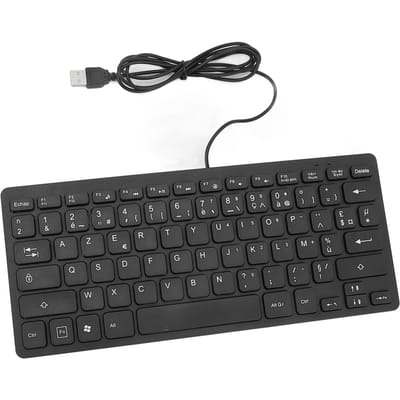 78 toetsen Taal Ultradun toetsenbord Plug and Play Spatwaterdicht USB bedraad compact toetsenbord voor French