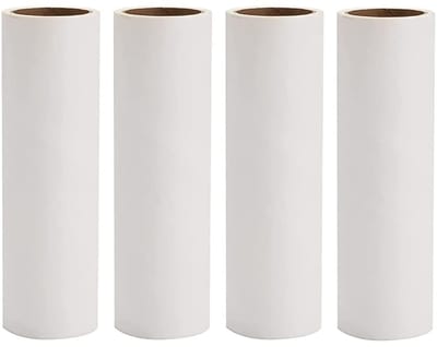 Dailygoods- Plakroller Extra Sticky - 4 Rollen - 16 cm - Huisdierhaar Verwijderaar - Afneembaar Ontwerp - Papier met Smeltlijm - Pluizenroller